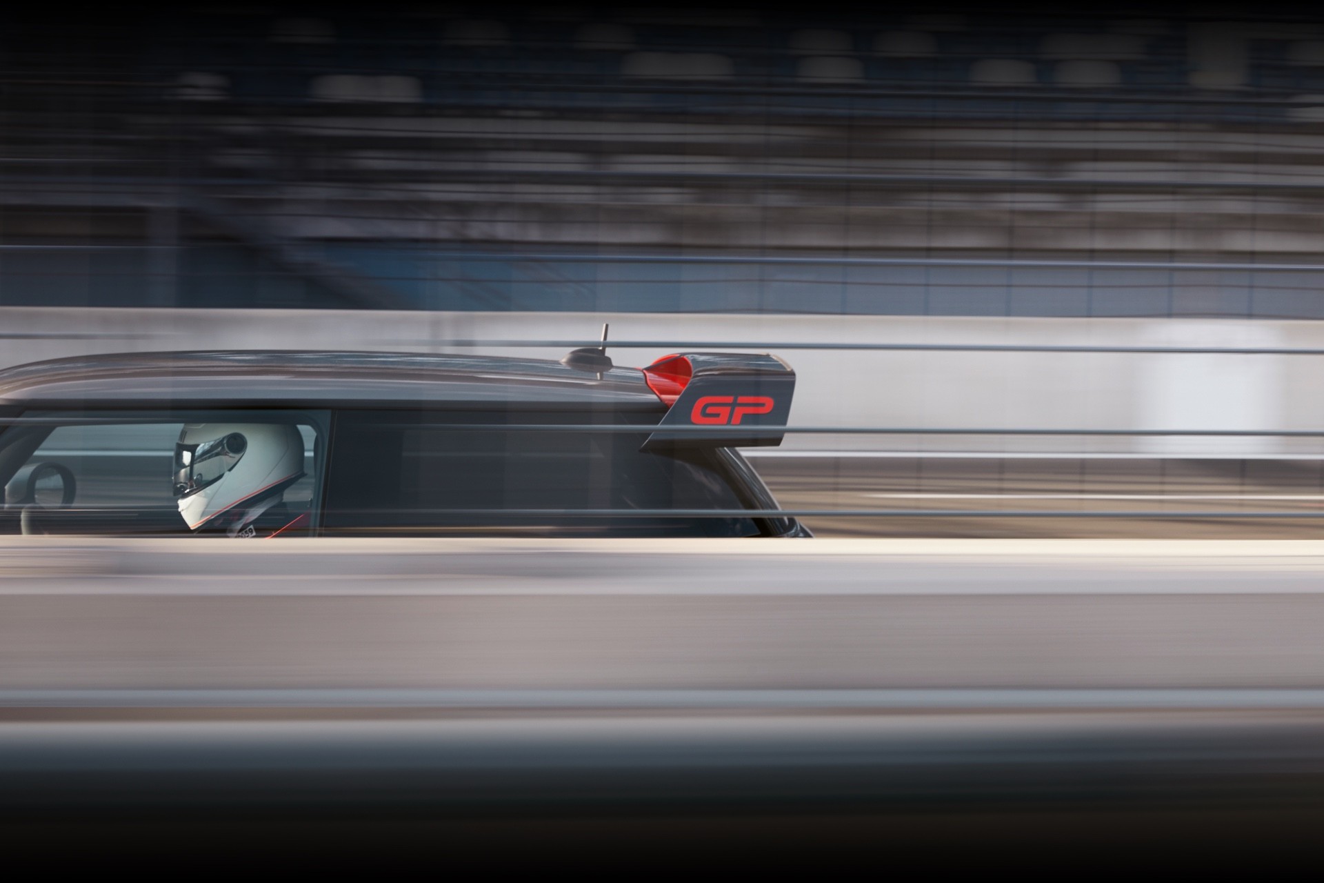 MINI John Cooper Works GP – pogled spreda i sa strane – krovni spojler